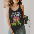 English Teachers Love Brains Zombie Teacher School Halloween Flowy Tank, funny design English Teachers Love Brains Zombie Teacher School Halloween Flowy Tank, funny design