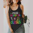 Feliz Primer Dia De Clases Kids Girl Teacher Spanish School Flowy Tank, funny design