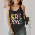 Fri-Yay Happy Friday Lovers Teacher Weekend Women Flowy Tank, funny design Fri-Yay Happy Friday Lovers Teacher Weekend Women Flowy Tank, funny design