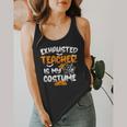 Fun Halloween Sayings Quotes Exhausted Teacher Is My Costume -Adults Short Sleeve Halloween Teacher T-Shirt Small Flowy Tank, funny design Fun Halloween Sayings Quotes Exhausted Teacher Is My Costume -Adults Short Sleeve Halloween Teacher T-Shirt Small Flowy Tank, funny design