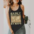Geography Teacher Easily Distracted By Maps Flowy Tank, funny design Geography Teacher Easily Distracted By Maps Flowy Tank, funny design