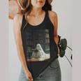 Ghost Library Halloween Book Reading Books Lover Teacher Flowy Tank, funny design Ghost Library Halloween Book Reading Books Lover Teacher Flowy Tank, funny design