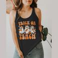 Groovy Teacher Halloween Trick Or Teach Ghost Men Women Kids Flowy Tank, funny design
