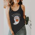 Halloween Cute Ghost Book Reading Teacher Flowy Tank, funny design Halloween Cute Ghost Book Reading Teacher Flowy Tank, funny design