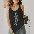 Halloween Skeleton Tap Dance Ballet Dance Teacher Flowy Tank, funny design