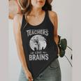 Halloween Teacher Tshirts Zombie Teachers Love Brains Flowy Tank, funny design
