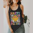 Happy Fri-Yay Groovy Teacher Friday Weekend Fri Yay Flowy Tank, funny design