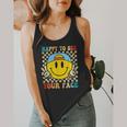 Happy To See Your Face Hippie Smile Back To School Teachers Flowy Tank, funny design