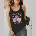 Happy To See Your Face Smile Face Teacher Back To School Flowy Tank, funny design Happy To See Your Face Smile Face Teacher Back To School Flowy Tank, funny design
