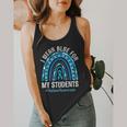Happy Teacher I Wear Blue For My Students Autism Awareness Flowy Tank, funny design Happy Teacher I Wear Blue For My Students Autism Awareness Flowy Tank, funny design