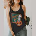 Haunted By 6-7 Six Seven 67 Math Teacher Halloween Skeleton Flowy Tank, funny design Haunted By 6-7 Six Seven 67 Math Teacher Halloween Skeleton Flowy Tank, funny design