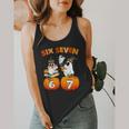 Haunted By 67 Boo Ghost Pumpkin Halloween Teacher Flowy Tank, funny design Haunted By 67 Boo Ghost Pumpkin Halloween Teacher Flowy Tank, funny design