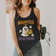 Haunted By Fractions Math Halloween Teacher Flowy Tank, funny design