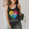 IEP I Encourage Progress Special Education School Teacher Flowy Tank, funny design