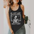 Ill Just Wait Until Its Quiet Teacher Lazy Halloween Costume Flowy Tank, funny design Ill Just Wait Until Its Quiet Teacher Lazy Halloween Costume Flowy Tank, funny design