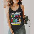 I'm Not Short I'm Pre-K Teacher Size Back To School Teacher Flowy Tank, funny design