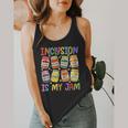 Inclusion Is My Jam SPED Teacher Special Education Teacher Flowy Tank, funny design Inclusion Is My Jam SPED Teacher Special Education Teacher Flowy Tank, funny design
