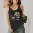 It's A Beautiful Day To Learn Cute Rainbow Boho Teacher Flowy Tank, funny design