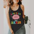 Kiss Your Brain Calm Mindset Teacher Kids Boys Girls Women Flowy Tank, funny design