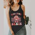 Kiss Your Brain Valentines Test Day Teacher Squad Kids Flowy Tank, funny design