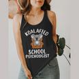 Koalafied School Psychologist Koala Lover Psychology Teacher Flowy Tank, funny design Koalafied School Psychologist Koala Lover Psychology Teacher Flowy Tank, funny design