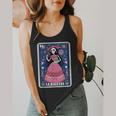 La Maestra Halloween Mexican Bingo Card Teacher Lottery Card Flowy Tank, funny design La Maestra Halloween Mexican Bingo Card Teacher Lottery Card Flowy Tank, funny design
