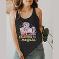 LEARNING IS MAGICAL TEACHER UNICORN BACK TO SCHOOL UNICORN Flowy Tank, funny design LEARNING IS MAGICAL TEACHER UNICORN BACK TO SCHOOL UNICORN Flowy Tank, funny design