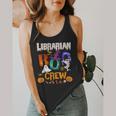 Librarian Boo Crew Teacher Student Halloween Costume Flowy Tank, funny design Librarian Boo Crew Teacher Student Halloween Costume Flowy Tank, funny design