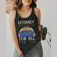 Literacy For All Visually Impaired Braille Teacher The Blind Flowy Tank, funny design Literacy For All Visually Impaired Braille Teacher The Blind Flowy Tank, funny design