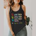 Love Daycare Provider Childcare Teacher Tie Dye Flowy Tank, funny design Love Daycare Provider Childcare Teacher Tie Dye Flowy Tank, funny design