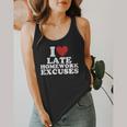 I Love Late Homework Excuses Sarcastic Teacher Lie For Men Women Flowy Tank, funny design