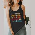 Math Language History Reading Science Music Teacher Flowy Tank, funny design Math Language History Reading Science Music Teacher Flowy Tank, funny design