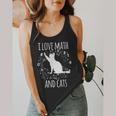 Math Nerd Math Teacher Cat Lover I Love Math And Cats Flowy Tank, funny design Math Nerd Math Teacher Cat Lover I Love Math And Cats Flowy Tank, funny design