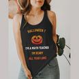 Math Teacher Halloween Quote I'm Scary All Year Long Men Women Flowy Tank, funny design Math Teacher Halloween Quote I'm Scary All Year Long Men Women Flowy Tank, funny design