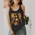 Mona Lisa Pumpkin Halloween Art Teacher Witchy Women Kids Flowy Tank, funny design Mona Lisa Pumpkin Halloween Art Teacher Witchy Women Kids Flowy Tank, funny design