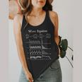 Nerdy Wave Equation Music Physics Science Math Teacher Geek Men Women Girls Kids Flowy Tank, funny design