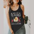 Be Nice To The Teacher Santa Is Watching School Christmas Flowy Tank, funny design Be Nice To The Teacher Santa Is Watching School Christmas Flowy Tank, funny design