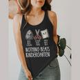 Nothing Beats Kindergarten Back To School Kid Teacher Flowy Tank, funny design