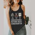 Nothing Beats Kindergarten Back To School Kids Teacher Flowy Tank, funny design