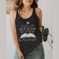 One-More Chapter Wildflower Reading Teacher Library Bookish Flowy Tank, funny design