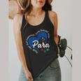Para Heart Teacher Paraprofessional School Appreciation Flowy Tank, funny design Para Heart Teacher Paraprofessional School Appreciation Flowy Tank, funny design