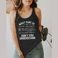 What Part Of Don't You Understand Math Teacher Flowy Tank, funny design What Part Of Don't You Understand Math Teacher Flowy Tank, funny design