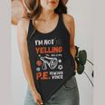 PE Teacher Voice PE Teacher School Fitness Class Flowy Tank, funny design PE Teacher Voice PE Teacher School Fitness Class Flowy Tank, funny design