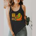 Pickle Reading Books Bookworm Teacher Librarian Kids Retro Flowy Tank, funny design