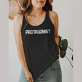 Protagonist English Literature Teacher Costume T Shirt Flowy Tank, funny design