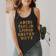 Pumpkin ABC Halloween Alphabet Costume School Teacher Kids Flowy Tank, funny design