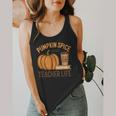Pumpkin Spice And Teacher Life Halloween Teacher Flowy Tank, funny design Pumpkin Spice And Teacher Life Halloween Teacher Flowy Tank, funny design