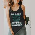 I Read Braille Tell Me Your Superpower Braille Teacher For Men Women Flowy Tank, funny design I Read Braille Tell Me Your Superpower Braille Teacher For Men Women Flowy Tank, funny design