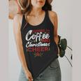 Running On Coffee And Christmas Cheer Lover Teacher For Men Women Kids Flowy Tank, funny design Running On Coffee And Christmas Cheer Lover Teacher For Men Women Kids Flowy Tank, funny design