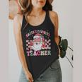 Santa's Favorite Teacher Groovy Christmas Teacher Boys Girls Flowy Tank, funny design